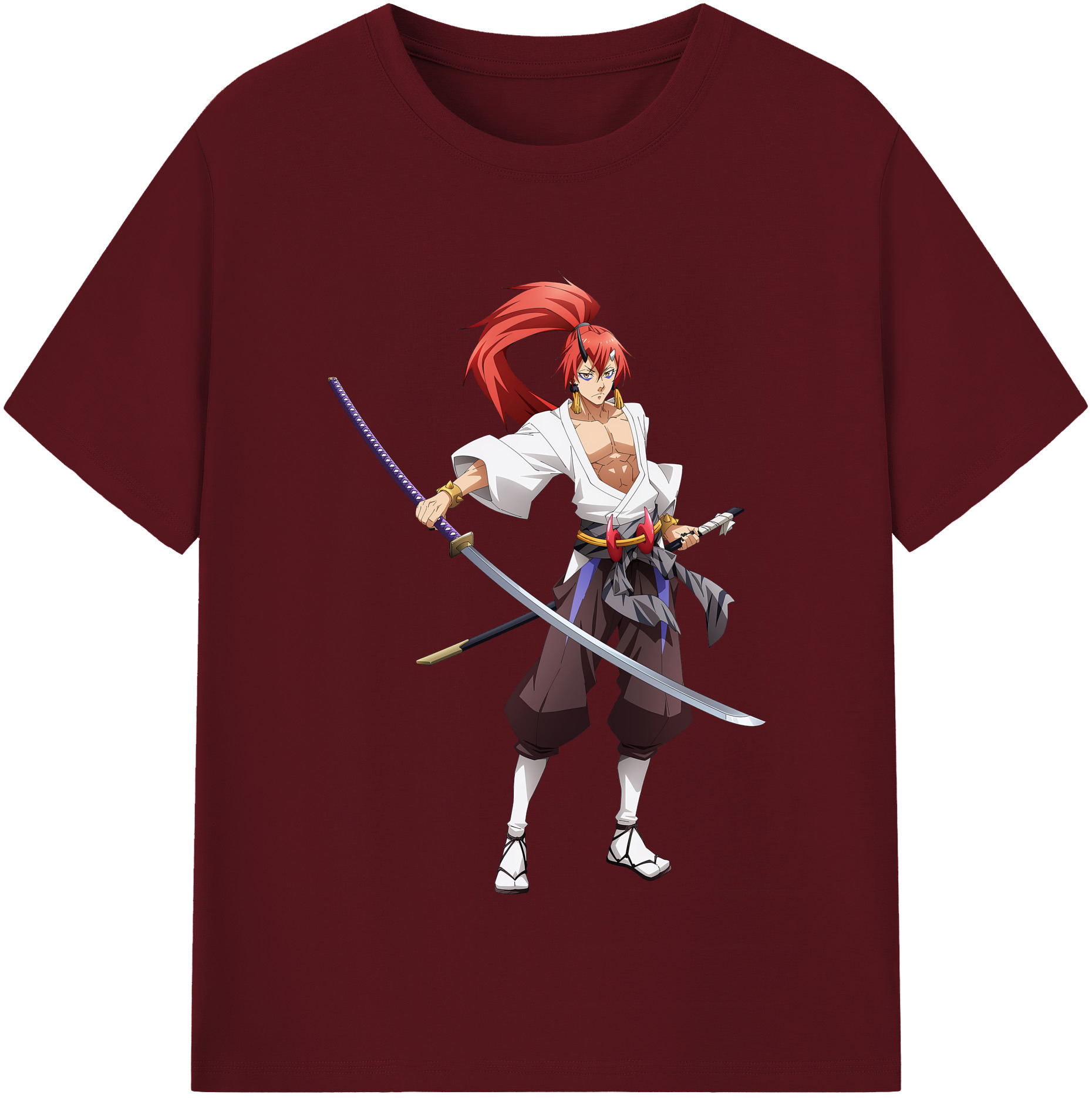 （画像用） 転スラ Regarding Reincarnated to Slime 綿100％半袖Tシャツ（フロントプリント）